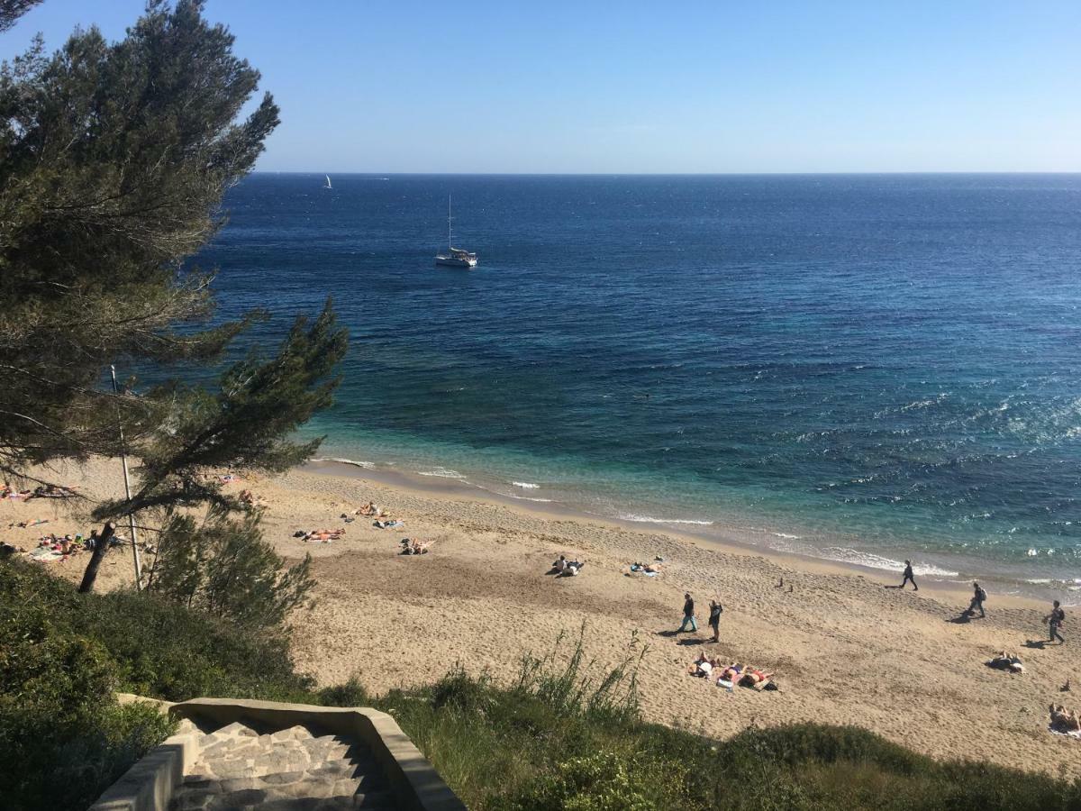 **** Beau T2 de 40 m2, jardin de 70m2, au calme, à 50 mètres de la plage Le Pradet Exterior foto