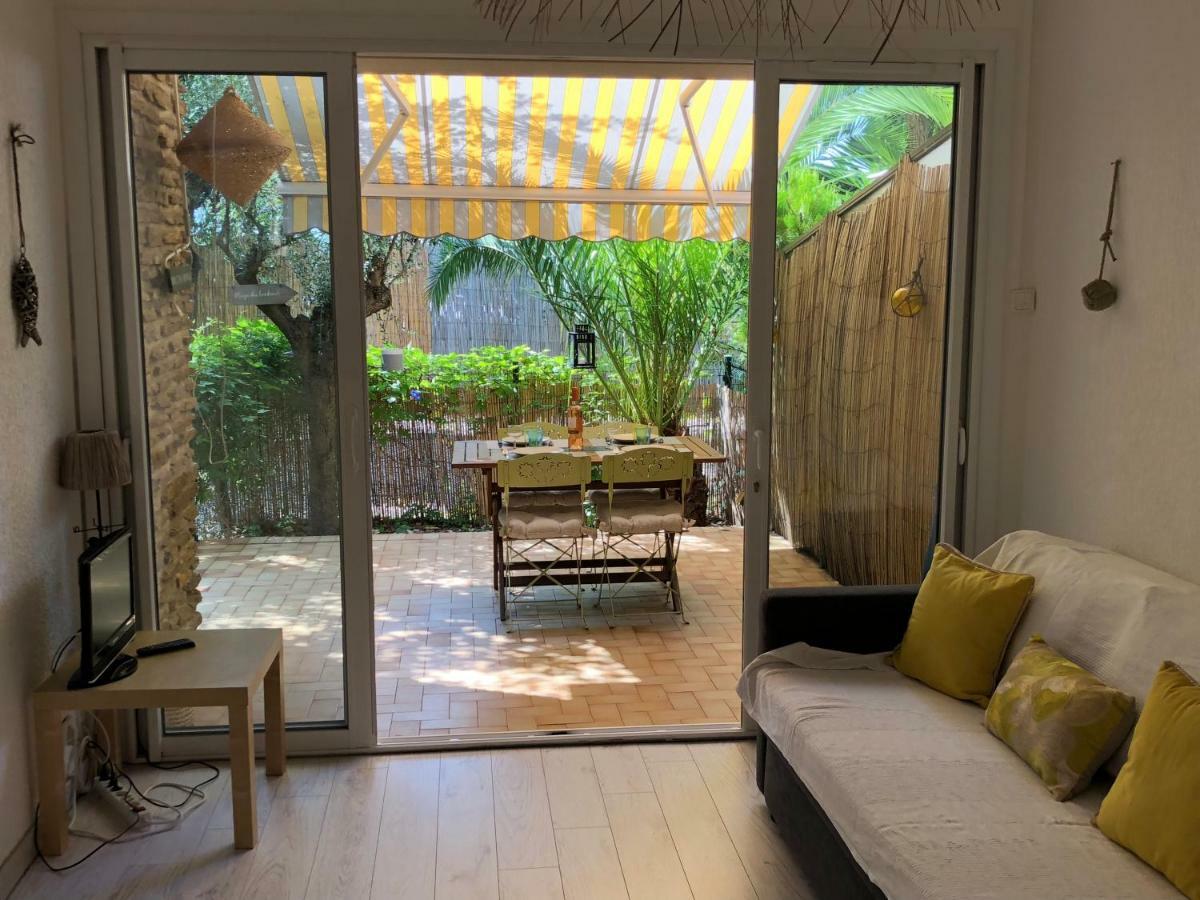 **** Beau T2 de 40 m2, jardin de 70m2, au calme, à 50 mètres de la plage Le Pradet Exterior foto