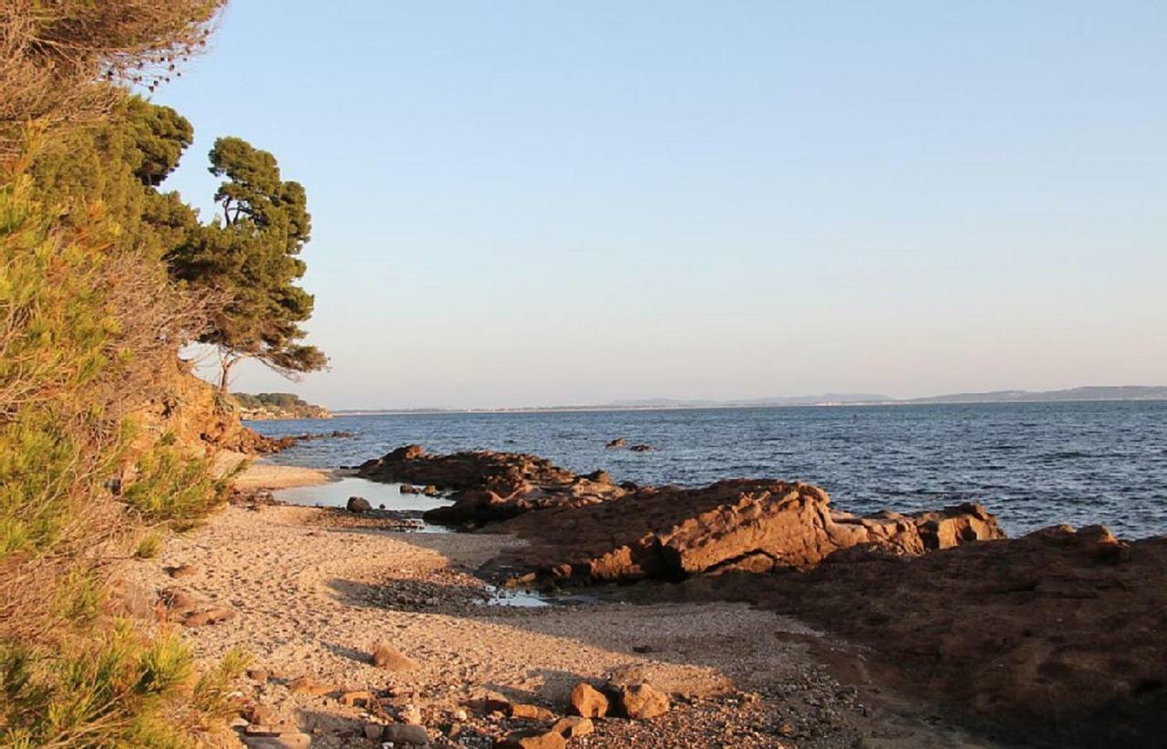 **** Beau T2 de 40 m2, jardin de 70m2, au calme, à 50 mètres de la plage Le Pradet Exterior foto